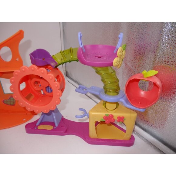 2007 Littlest Pet Shop  Orange Clubhouse Tree House PlaySet Hamster Hideout Tube - Picture 5 of 16